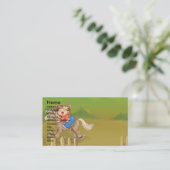 Carte De Visite petit garçon cow-boy qui se balance (Debout devant)