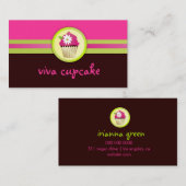 Carte De Visite Petit gâteau de 311 vivats brun chocolat (Devant / Derrière)