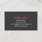 Carte De Visite Petit gâteau divin de damassé du blanc 311 gris (Dos)