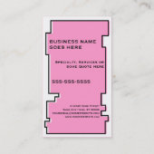 Carte De Visite petit gâteau d'oddRex (Dos)