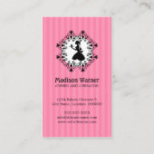 Carte De Visite Petit gâteau élégant (Dos)