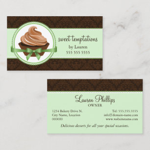 Carte De Visite Petit gâteau gastronome dans la boulangerie en bon