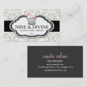 Carte De Visite Petit gâteau gris divin de la damassé 311 (Devant / Derrière)