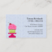 Carte De Visite Petit gâteau lunatique de boulangerie (Dos)