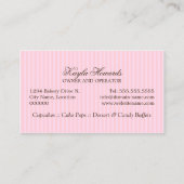 Carte De Visite Petit gâteau rose (Dos)