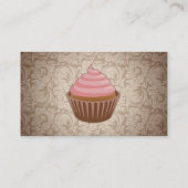 Carte De Visite Petit gâteau rose/Brown (Dos)