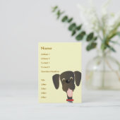 Carte De Visite Petit gros chien (Debout devant)