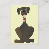 Carte De Visite Petit gros chien (Dos)