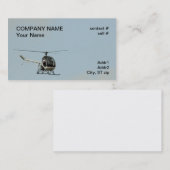 Carte De Visite petit hélicoptère de formation (Devant / Derrière)