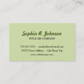 Carte De Visite Petit hérisson mignon dans la forêt (Dos)