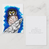 Carte De Visite Petit hibou (Devant / Derrière)