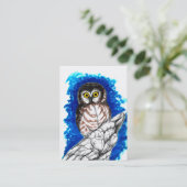 Carte De Visite Petit hibou (Debout devant)