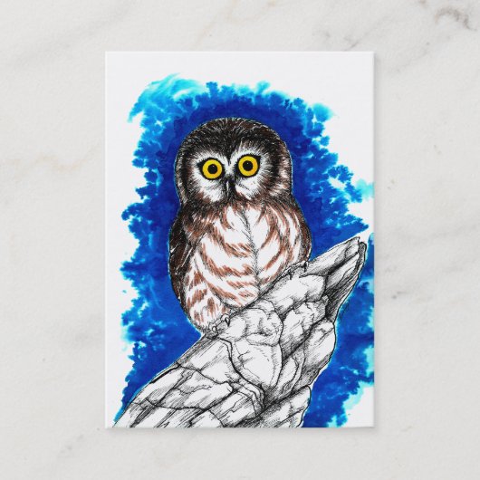 Carte De Visite Petit hibou (Devant)