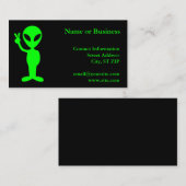 Carte De Visite Petit homme vert (Devant / Derrière)