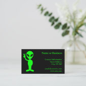 Carte De Visite Petit homme vert (Debout devant)