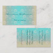 Carte De Visite Petit Lotus blanc (Devant / Derrière)