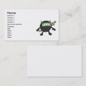 Carte De Visite petit monstre ninja idiot (Devant / Derrière)