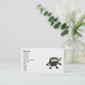 Carte De Visite petit monstre ninja idiot (Debout devant)