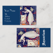 CARTE DE VISITE PETIT POISSON ÉTONNANT, AQUARIUM, MODE BEAUTÉ DÉCO (Devant / Derrière)