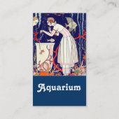 CARTE DE VISITE PETIT POISSON ÉTONNANT, AQUARIUM, MODE BEAUTÉ DÉCO (Dos)