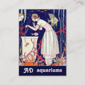 Carte De Visite PETIT POISSON ÉTONNANT, MODE BEAUTÉ Corail rouge (Dos)