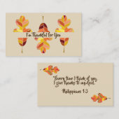 Carte De Visite Petit reconnaissant fait sur commande pour vous (Devant / Derrière)