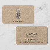 Carte De Visite Petit sandwich (Devant / Derrière)