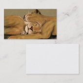 Carte De Visite petit somme de grand chat (Devant / Derrière)