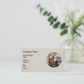 Carte De Visite Petit tour dans la boutique de machines (Debout devant)