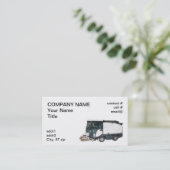 Carte De Visite petite balayeuse (Debout devant)