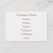 CARTE DE VISITE PETITE CHÈQUE CUITE (Dos)