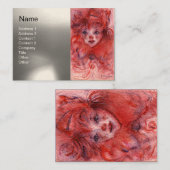 CARTE DE VISITE PETITE CLOWN ROUGE (Devant / Derrière)