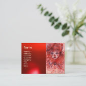 CARTE DE VISITE PETITE CLOWN ROUGE (Debout devant)