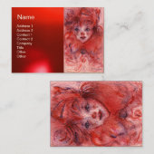 CARTE DE VISITE PETITE CLOWN ROUGE (Devant / Derrière)