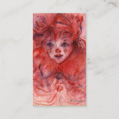 CARTE DE VISITE PETITE CLOWN ROUGE (Dos)