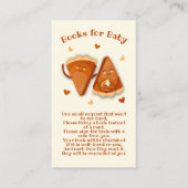 Carte De Visite Petite coutie Pie Livres d'automne pour bébé (Devant)