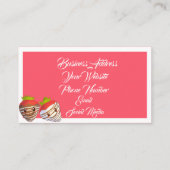 Carte De Visite Petite entreprise Fraise Sweets Shop (Dos)