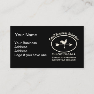 Carte De Visite Petite entreprise Samedi Ivory Weathervane