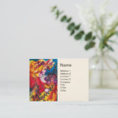 Carte De Visite PETITE FILLE, CHAT ET JOLIE DOLL Blanc (Debout devant)