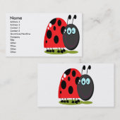 Carte De Visite petite fille heureuse (Devant / Derrière)