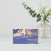 Carte De Visite Petite maison dans les Signets de neige (Debout devant)