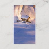 Carte De Visite Petite maison dans les Signets de neige (Dos)
