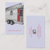 Carte De Visite Petite Maison Sur Location De Roues (Devant / Derrière)