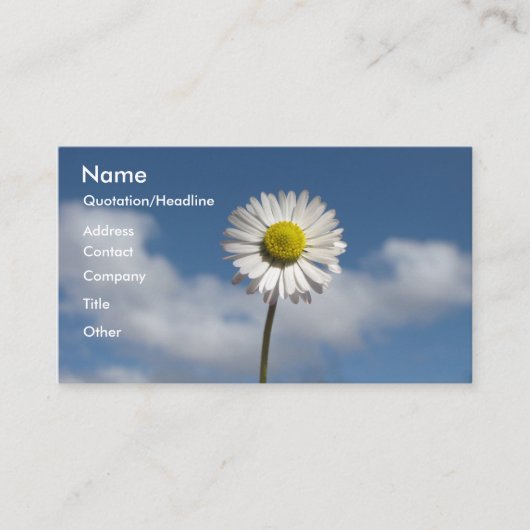 Carte De Visite Petite marguerite (Devant)