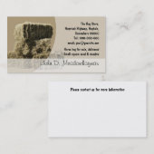 Carte De Visite Petite pile carrée de balles de foin (Devant / Derrière)