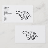 Carte De Visite Petite tortue (Devant / Derrière)