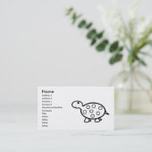 Carte De Visite Petite tortue (Debout devant)