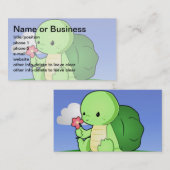 Carte De Visite Petite Tortue (Devant / Derrière)