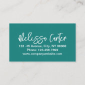 Carte De Visite Petite Typographie Chic Beauté Maquillage Artiste  (Dos)