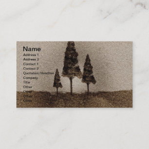 Carte De Visite Petits arbres